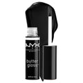 NYX PROFESSIONAL MAKEUP Butter Gloss - Non-Sticky Lip Gloss in Licorice (Black) for Smooth Shine