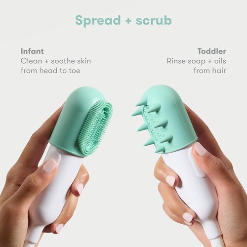 Frida Baby Bathtub Sprayer Attachment - Control Waterflow with Scalp Massager & 2 Pressure Modes