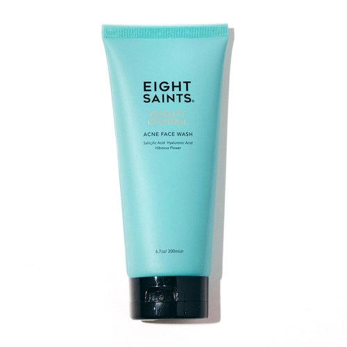 Eight Saints Acne Face Wash - Natural & Organic Formula with 2% Salicylic Acid | 6.7 Ounces