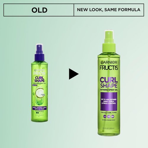 Garnier Fructis Curl Shape Defining Spray Gel - No Frizz Formula, 8.5 Fl Oz, 3 Count
