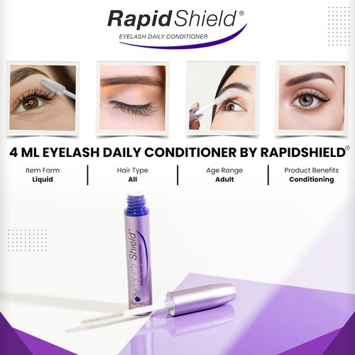 RapidShield Eyelash Daily Conditioner – Lash Conditioner and Eyelash Serum Primer for Elements Daily Shield, Amplifying the Look of Natural Volume and Definition with Hexatein 3 Complex – 4 mL