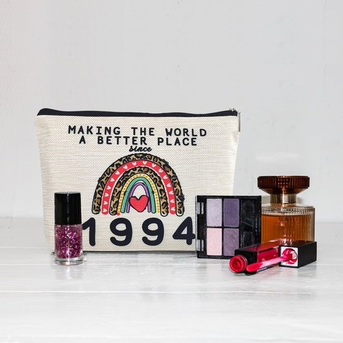 Happy 31st Birthday Gifts for Her Women, 1994 Dirty 31 Year Old Birthday Decorations Makeup Bags for Coworker, Wife, Sister, Best Friend Female, Mothers Day, Christmas Party, Cosmetic Travel Pouch