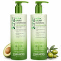 Giovanni 2Chic Ultra-Moist Shampoo & Conditioner Set - Nourishing Avocado & Olive Oil, Sulfate-Free - 24 Fl Oz (Set of 2)