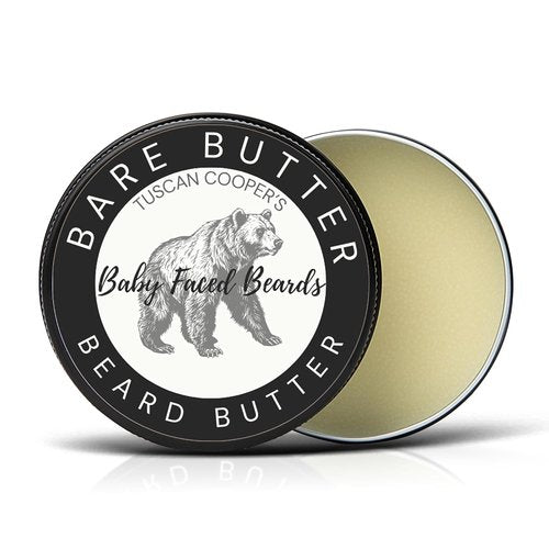 Tuscan Cooper's Beard Butter - Moisturizing Balm for All Hair Types | 4oz Unscented Hydration & Conditioning