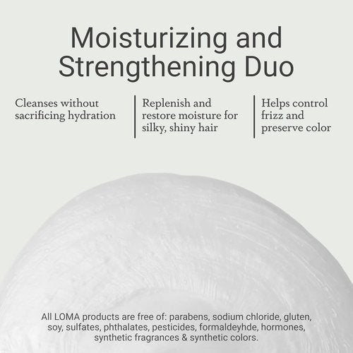 Loma Hair Care Moisturizing Shampoo & Treatment Duo | Nourishing Formula for Soft, Healthy Hair