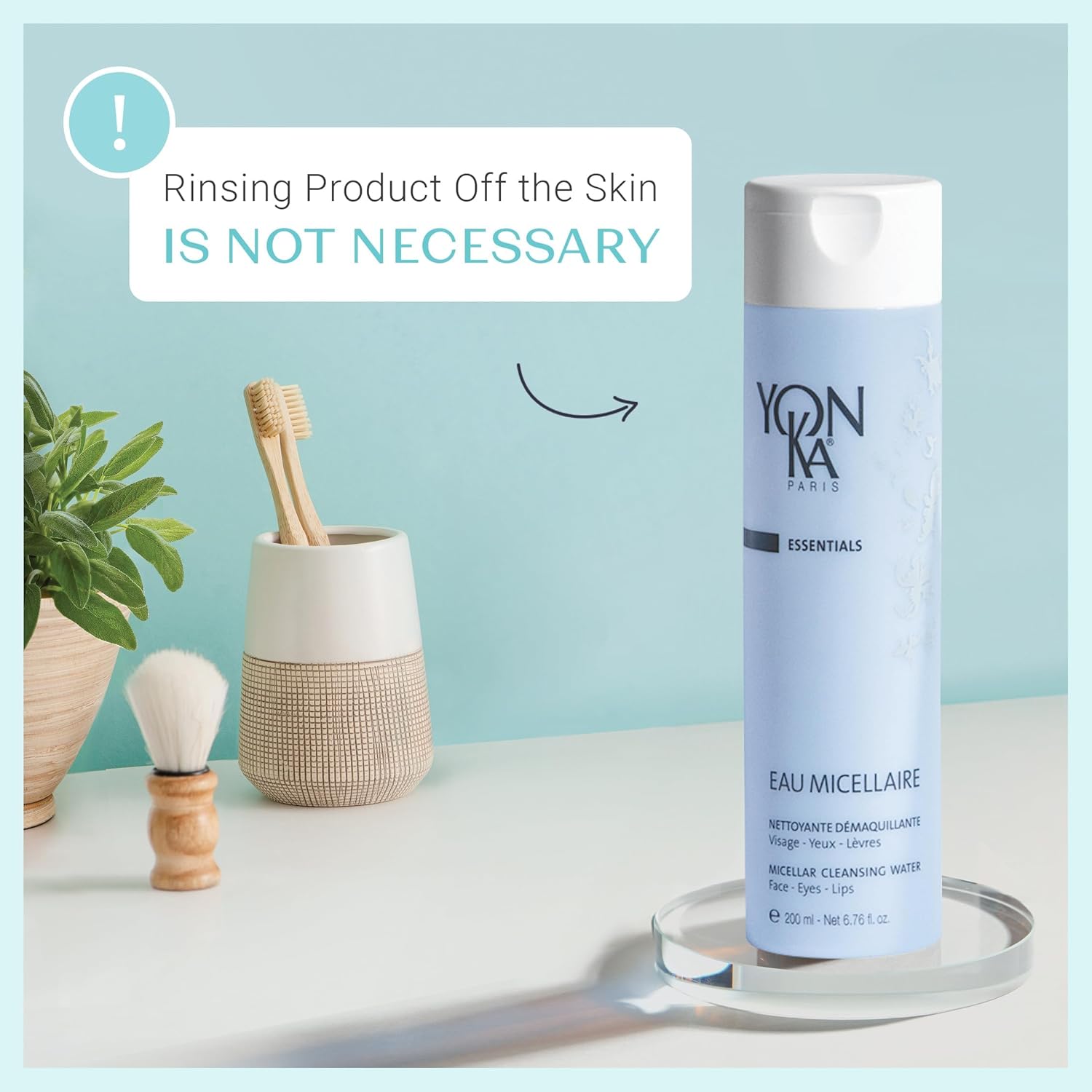 Yon-Ka Micellar Water - Gentle Makeup Remover & Face Wash for Hydration | Paraben-Free