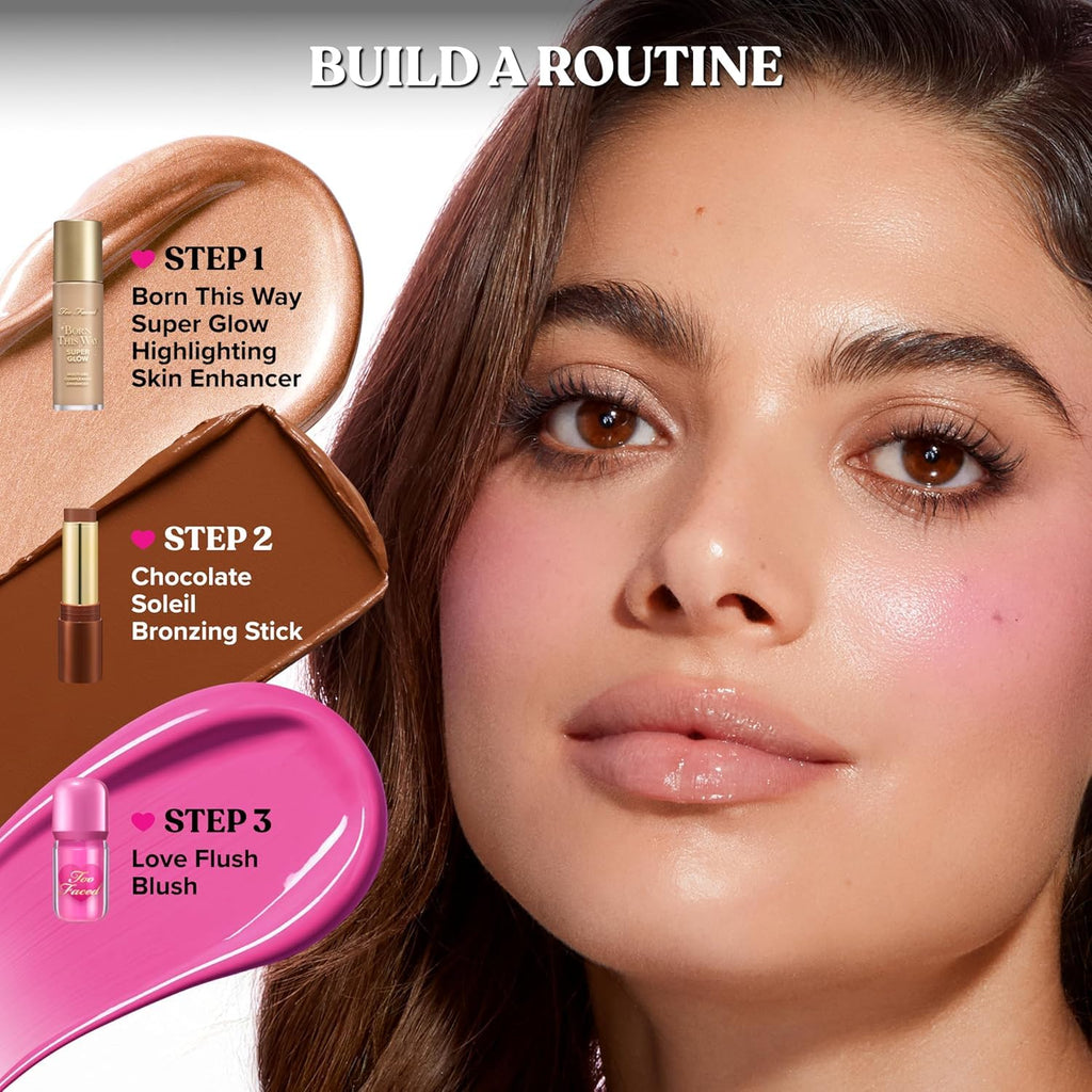 Too Faced Love Flush Blush - Glowing Liquid Blush for a Luminous Finish | Blendable, Natural Color