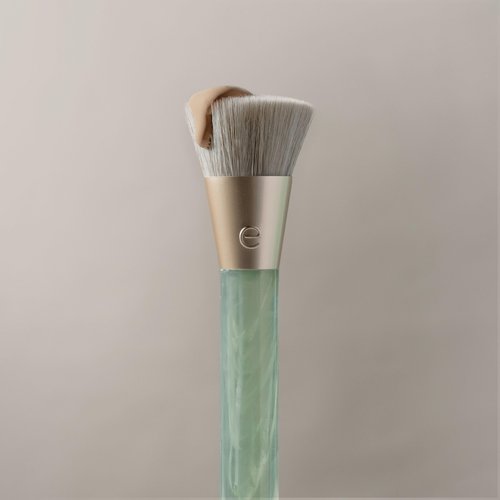 EcoTools Sea Gems Liquid & Cream Blending Brush, Foundation, Contour & Blush Makeup Brush for Smooth Buildable Coverage, Sustainable Design, Vegan & Cruelty-Free, 1 Count