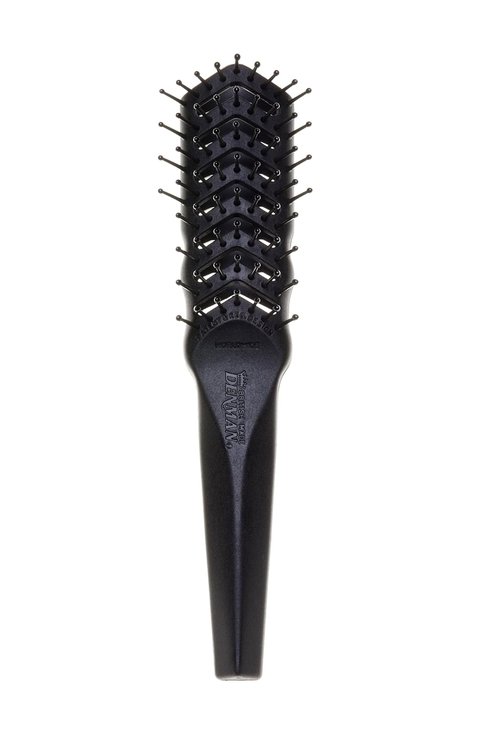 Denman D100 Flexible Vent Brush - Ideal Styling Tool for Curly, Thick, and Straight Hair | Black
