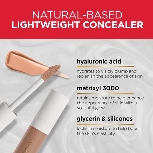 Mirabella Invincible Under Eye Concealer - Full Coverage Hydrating Formula for Dark Circles & Fine Lines | Tan T160