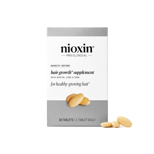 NIOXIN Density Defend Hair Growth Supplements - Biotin, Zinc & Iron for Thicker Hair | 30 Tablets