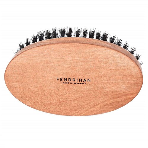 Fendrihan Genuine Boar Bristle and Pear Wood Military Hair Brush, Made in Germany SOFT BRISTLE