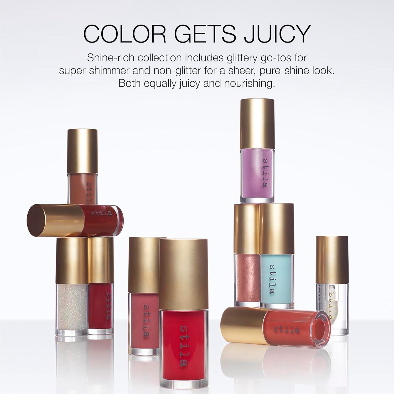 Stila Heaven's Dew Gel Lip Oil - Hydrating Gloss-Oil Hybrid with Jojoba & Hyaluronic Acid | High-Shine Finish
