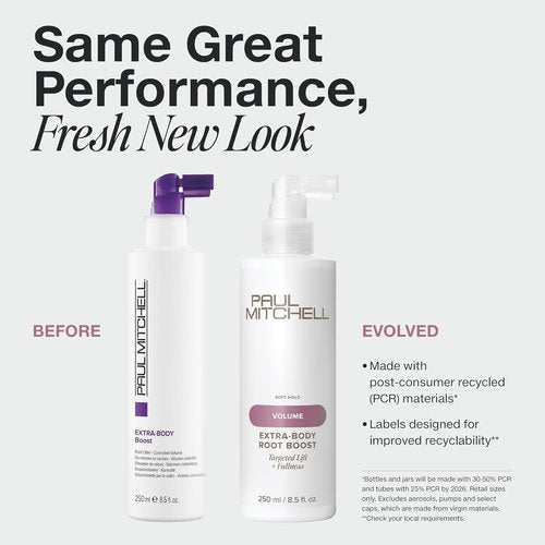 Paul Mitchell Extra-Body Root Boost Volumizing Spray - Targeted Lift for Fine Hair, Adds Fullness