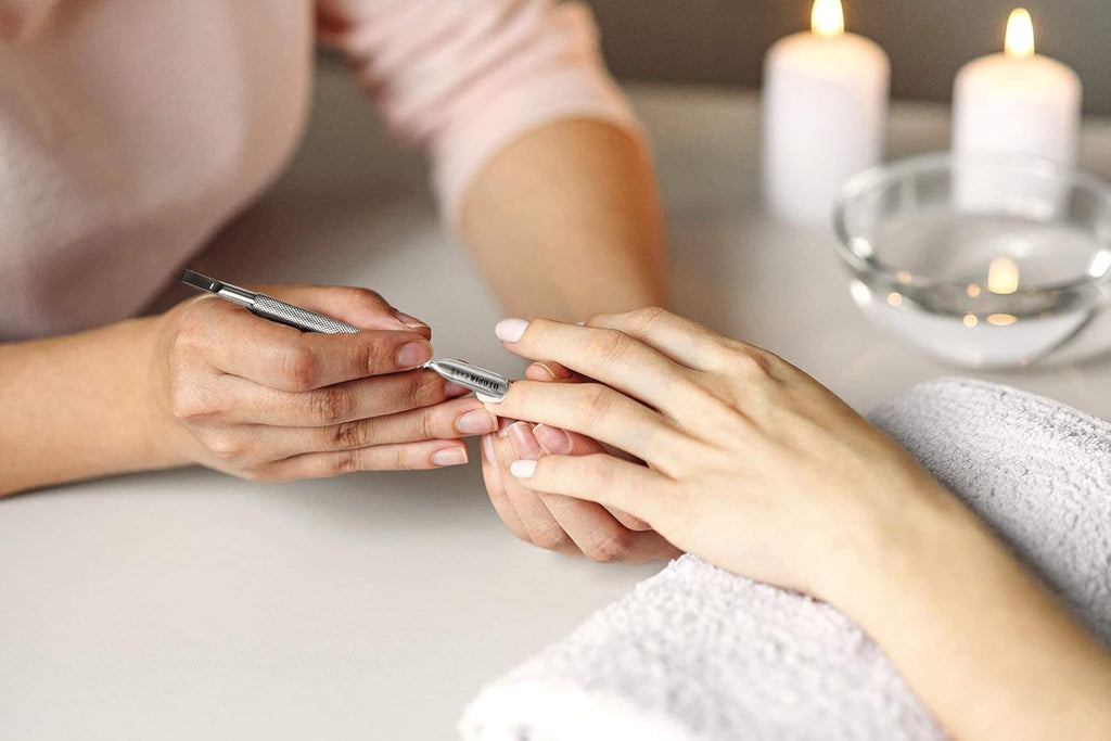 Utopia Care Cuticle Pusher Tool - Professional Stainless Steel Nail Cleaner & Remover | Durable Manicure & Pedicure Tool, Silver