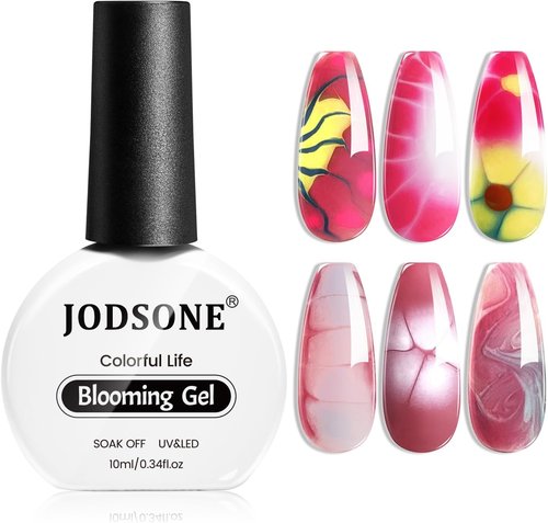 JODSONE 10ML Blooming Gel Nail Polish - Clear Marble Effect for Stunning Floral Nail Art