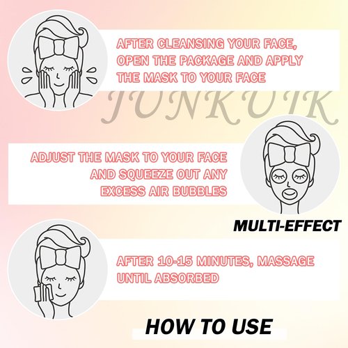 JunKuJK 30PCS Hydrating Facial Sheet Mask,Moisturizing Face Masks Skincare Gift Set,Brighten Long Lasting Face Mask Skin Care & Facial Mask Kit for All Skin Types