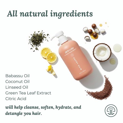 JES+LOU Hydrating Shampoo - Sulfate Free, Paraben Free Formula for Dry/Damaged Hair | 10 oz