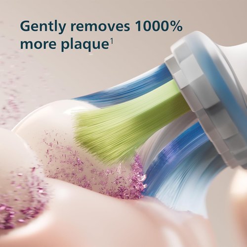 Philips Sonicare 6500 Series Electric Toothbrush - Advanced Sonic Technology, Pressure Sensor, 9 Settings | Purple, HX7417/05