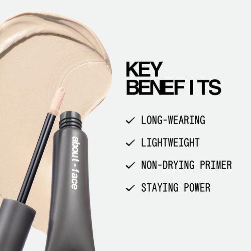 About-Face Shadow Fix Eye Primer - Long-Wear, Crease-Proof Formula for Flawless Eyeshadow - 0.405 oz