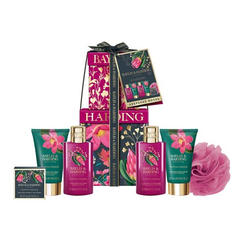 Baylis & Harding Boudoire Tropical Paradise Luxury Pamper Present Gift Set - Vegan Friendly