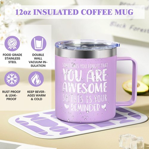 Birthday Gifts for Women Lavender Spa Gift Basket for Women Self Care Relaxing Bath Set Purple Gifts Inspirational Gift for Mom Wife Her Female Sister Teacher Nurse Friends Employee Coworker Spa Gifts