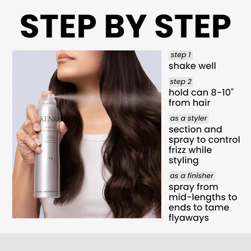 Kenra Dry Oil Control Spray 14 - Medium Hold Nourishing Hairspray for Frizz Control | All Hair Types