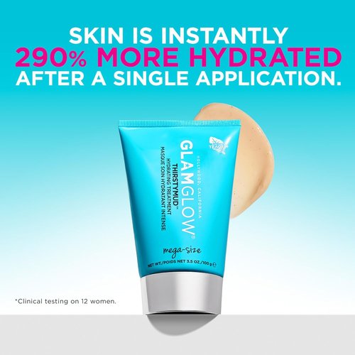 Glamglow SUPERMUD + THIRSTYMUD Set - Instant Clearing & Hydrating Face Masks for All Skin Types