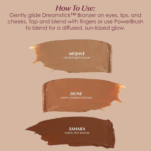 **PERSONA Mojave Dreamstick Cream Bronzer - Lightweight & Blendable Glow Stick | Vegan & Cruelty-Free (0.32 oz)**