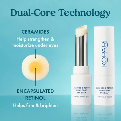 Kopari Ceramide & Retinol Eye Balm - Hydrating Anti-Aging Treatment for Fine Lines & Puffiness with Squalane
