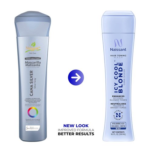 Naissant Icy Cool Blonde Hair Toning Mask - Ultra High-Purity Pigments | Neutralizes Yellow & Brassy Tones | 10.1 Fl. Oz