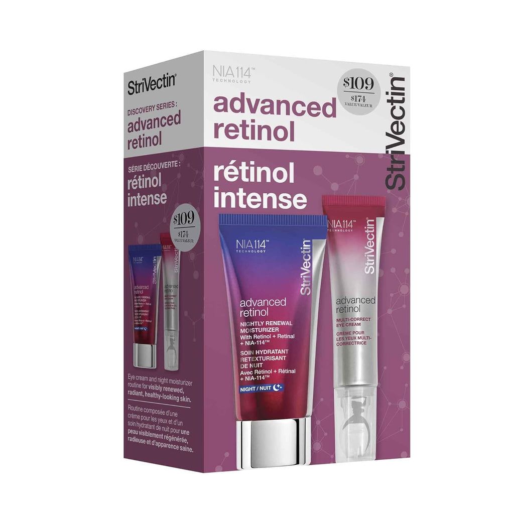 StriVectin Advanced Retinol Discovery Kit - Night Moisturizer & Eye Cream for Wrinkles | 2-Piece Set