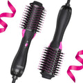 Skiennix Hair Blow Dryer Brush - Fast Drying Volumizing Hot Air Brush | 60mm Oval Barrel for Salon-Quality Blowouts at Home