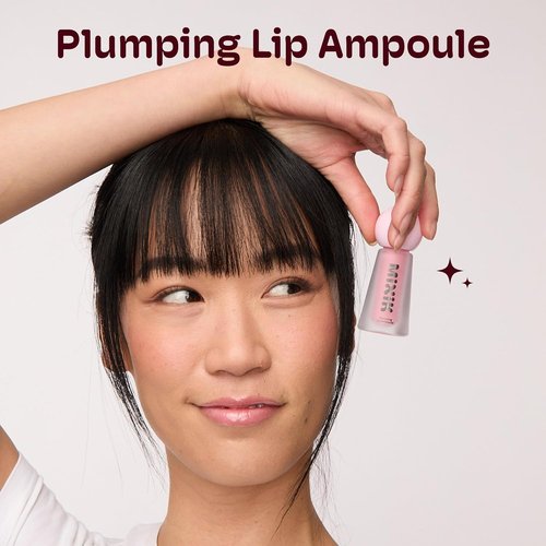 MIXIK Plumping Lip Ampoule - Hydrating Gloss with Shea Butter & Argan Oil for Smooth, Glossy Lips (Pink Plump)