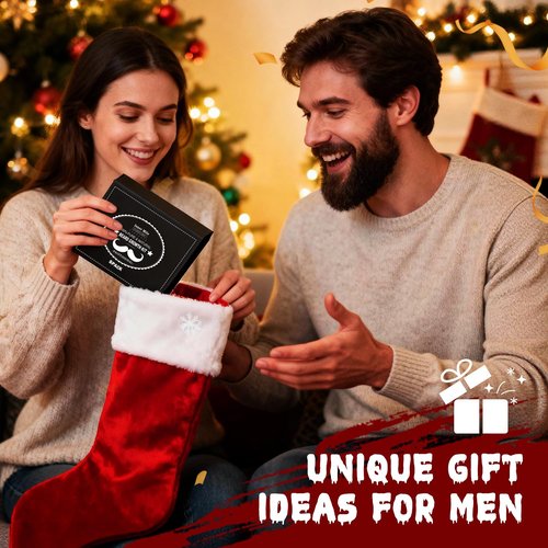 ISNER MILE 5 Pack Beard Oil Kit: Sandalwood Orange Cedarwood Sage Unscented for Beard Care & Conditioner, Christmas Stocking Stuffers for Adults Men, Birthday Gifts for Him Boyfriend Dad Husband