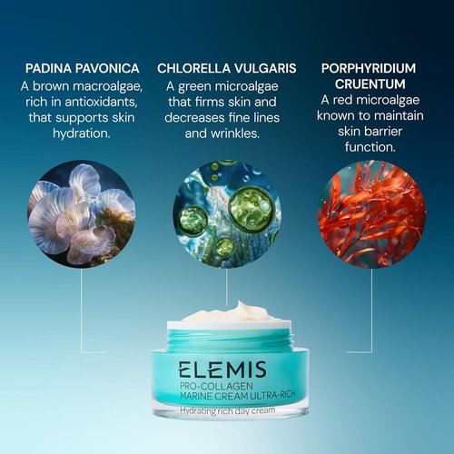 ELEMIS Pro-Collagen Marine Cream Ultra Rich - Deeply Hydrating Anti-Wrinkle Cream for Dry Skin