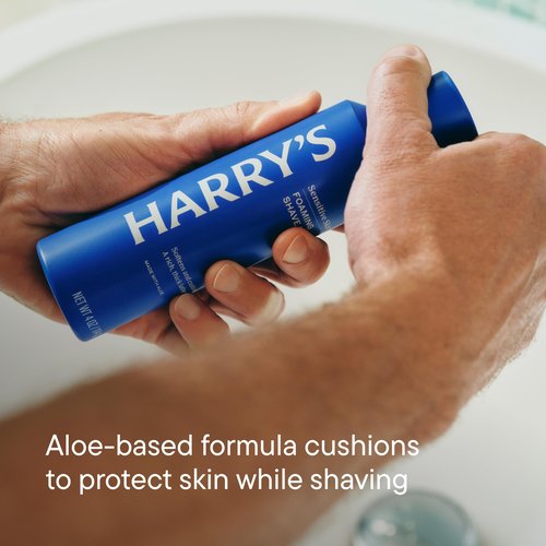 Harry's Original Shaving Kit for Men - Razor Handle, 5 Razor Blade Refills, Foaming Shave Gel, and Travel Blade Cover - German Engineered - Charcoal