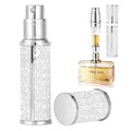 MQAT Store Refillable Portable Perfume Bottles, Travel Atomizer Refillable Sprayer, 5ml (Shining Silver)