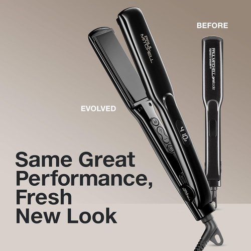 Paul Mitchell Smooth+ Ceramic Flat Iron - Adjustable Heat Settings for Effortless Smoothing & Straightening