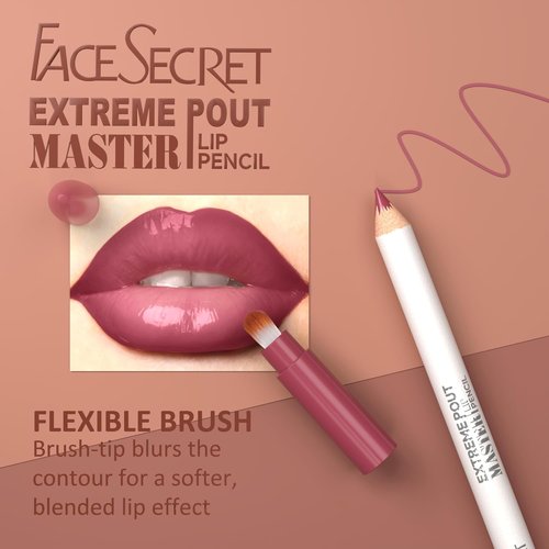 Skiennix Matte Lip Liner Pencil Set - 5PCS Warm Brick Red & Cocoa Brown | Waterproof, Long-Wear, Creamy Precision