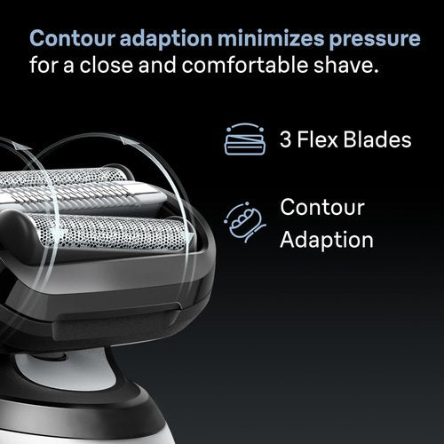 Braun Series 6 Electric Shaver Replacement Head with Sensitive Skinguard, Easily Attach Your Shaver Head, Compatible with New Generation Series 6 Shavers, 64B, Black