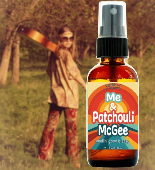 Frankie & Myrrh Aromatherapy Spray - Patchouli Orange Vanilla (2 Fl Oz) + Bonus Sticker Pack & Gift