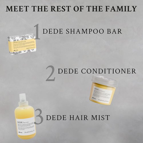 Davines DEDE Shampoo - Delicate Daily Cleanser for Medium & Fine Hair | Light, Shiny & Soft - 8.45 Fl Oz (Pack of 2)