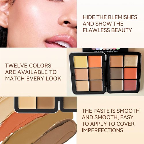 Skiennix Vegan Eyeshadow Palette - 12 Colors with 10 Professional Makeup Brushes Set | Cruelty-Free Gift for Women & Teens