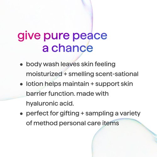 Method Body Wash (18oz) and Lotion (14oz) Gift Set, Pure Peace