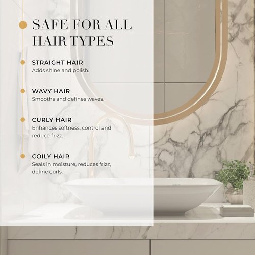 Goldie Locks Anti-Frizz Smoothing Cream - Moisturizes & Boosts Softness - 5.1 fl oz | Safe for Color-Treated Hair