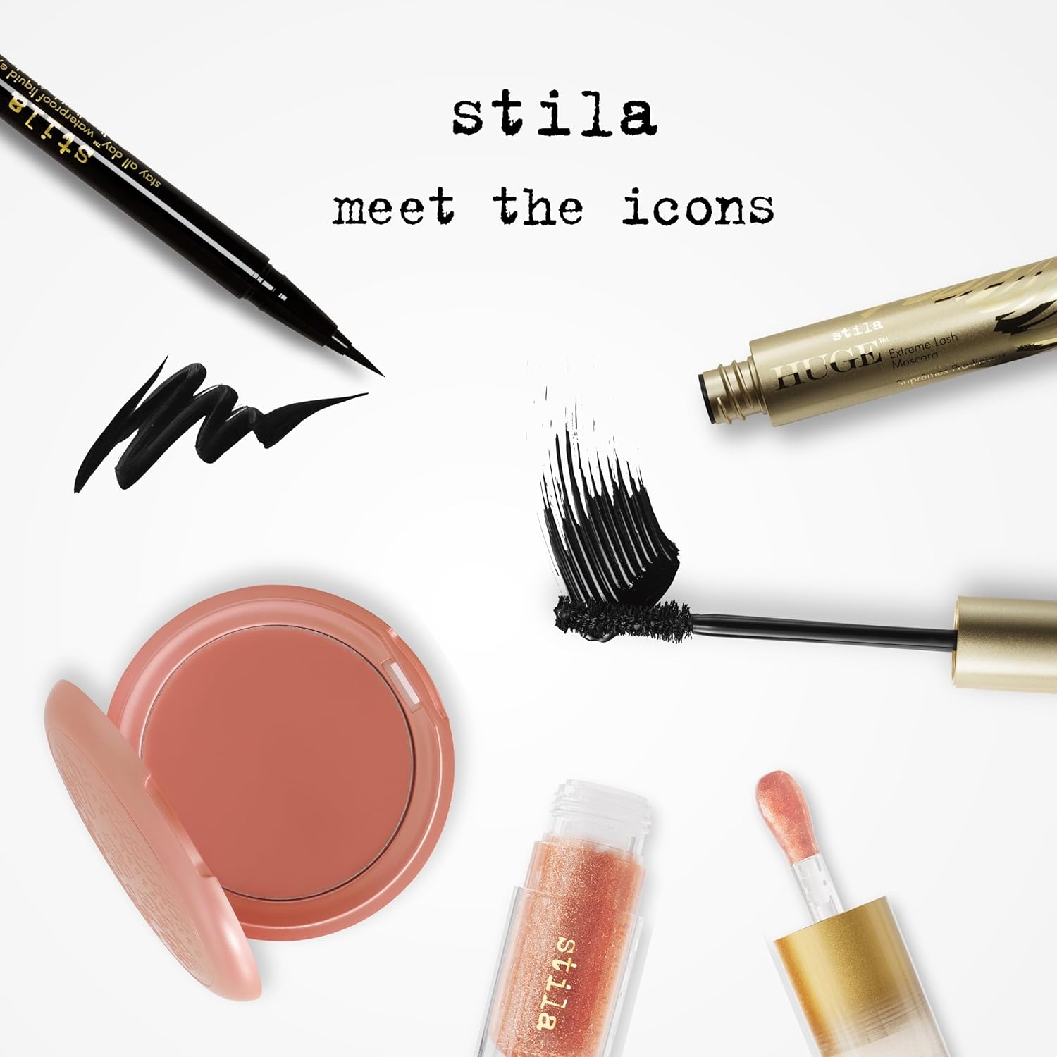 Stila Waterproof Liquid Eye Liner - Stay All Day Makeup with Fine Brush Tip | Smudge-Proof Satin Finish