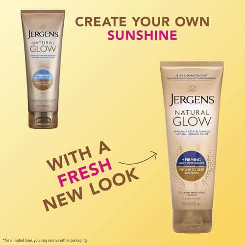 Jergens Natural Glow Daily Moisturizer - Firming Formula for Medium to Tan Skin Tones | 7.5oz