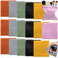 WRINGKIT 18 Pcs Snap Closure Pouches, Small 4.7 Inch Squeeze Coin Purse Pouch, Waterproof Portable Mini Makeup Bag, No Zipper Self-Closing Pocket Cosmetic Bag for Women Jewelry Lipstick Headphones