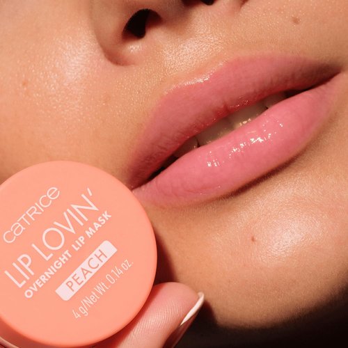 Catrice Lip Lovin’ Overnight Lip Mask - Hydrating Shea Butter & Vitamin E Treatment | Vegan & Cruelty Free (030 | Feelin' Peachy)